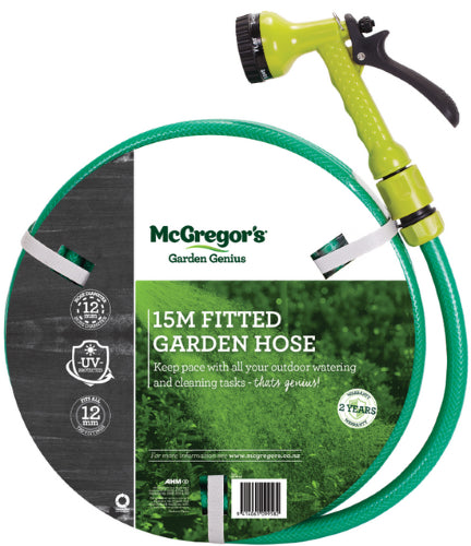 McGregor's 15M Light Green Fitted Garden Hose
