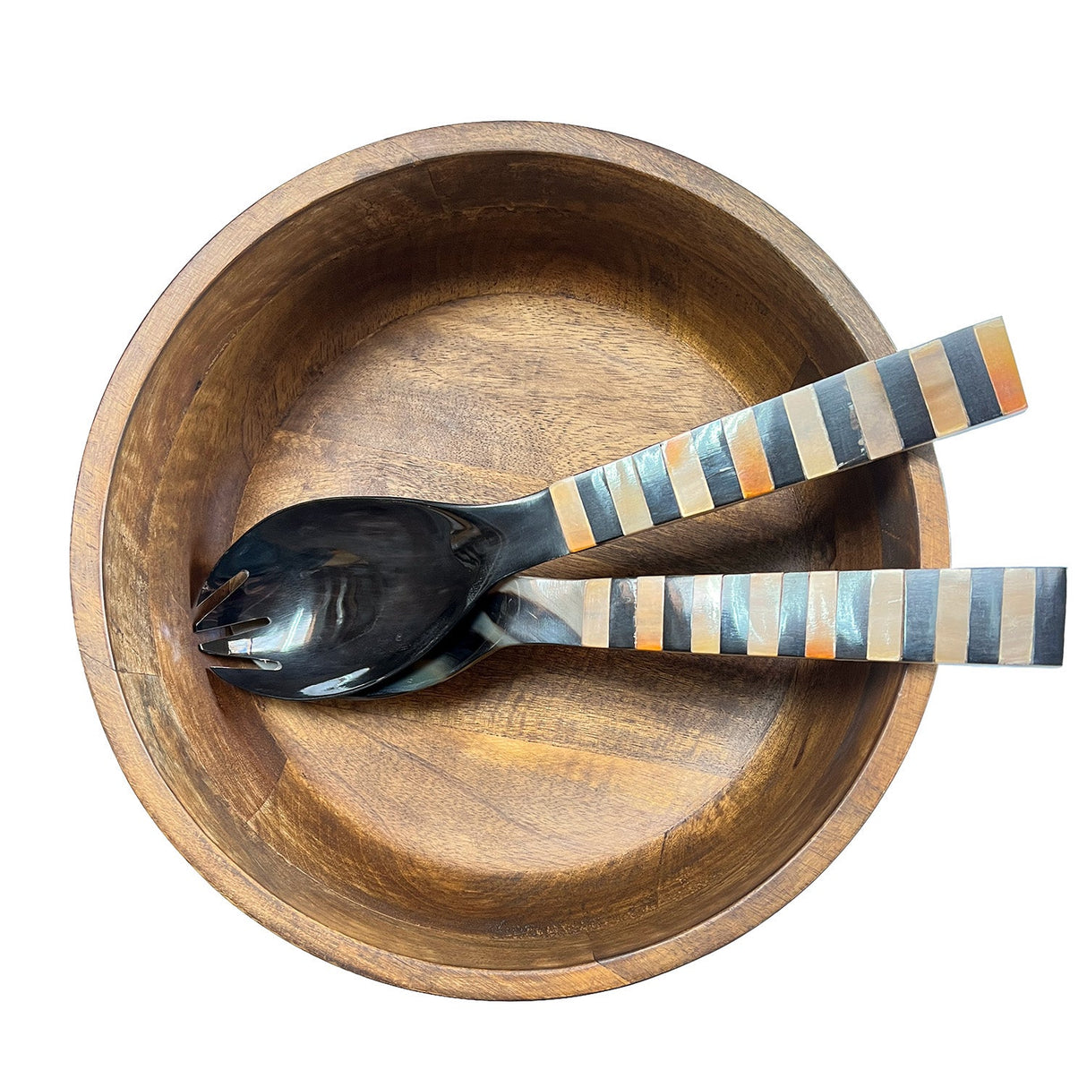 SAVANNAH SALAD SERVERS ZEBRA STRIPE 30x8CM- PAIR