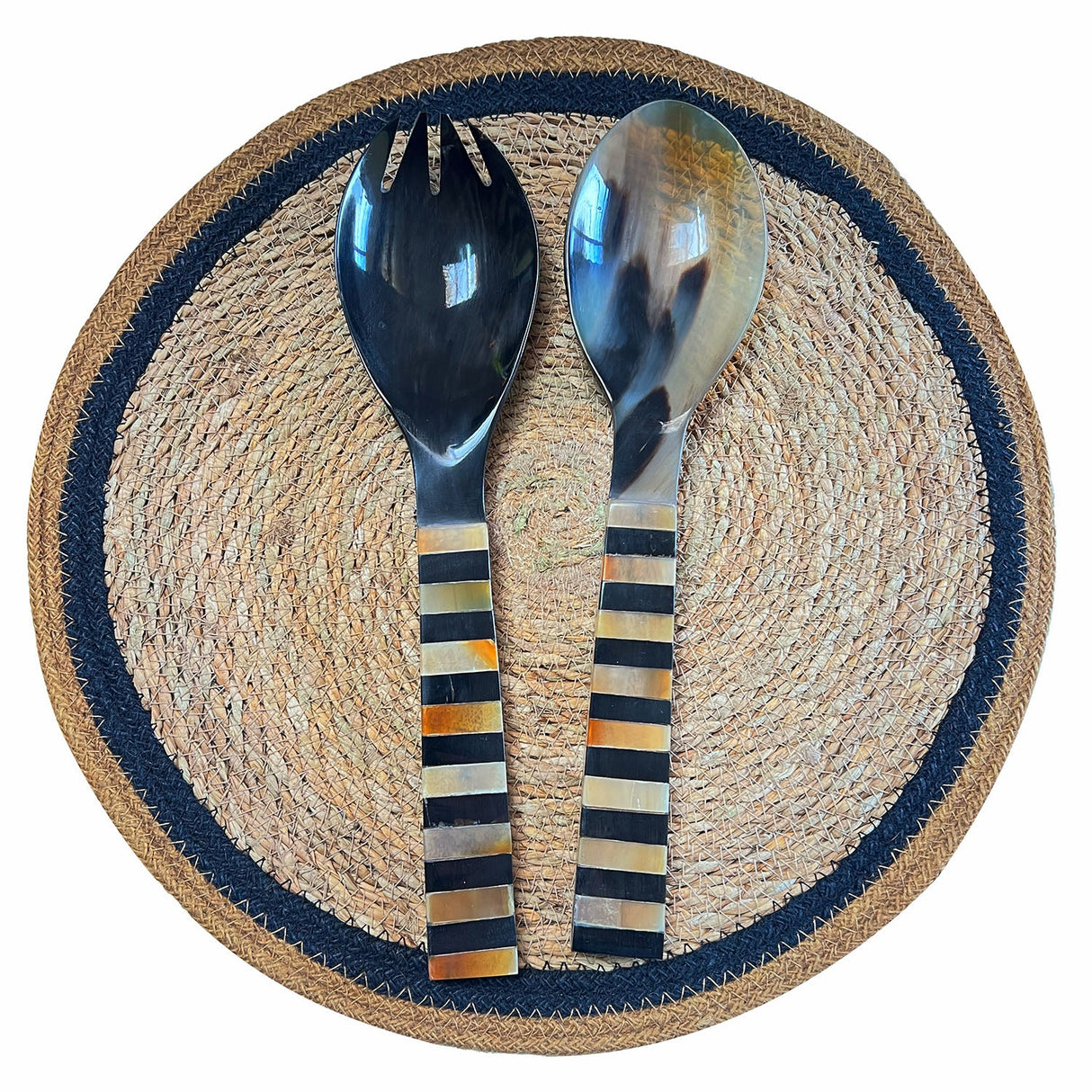 SAVANNAH SALAD SERVERS ZEBRA STRIPE 30x8CM- PAIR