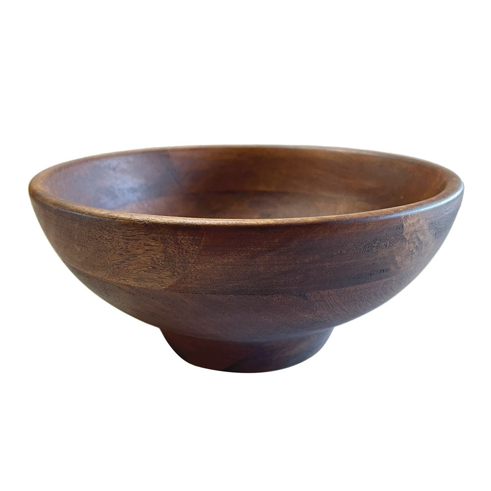 MANGO WOOD DECORATIVE BOWL 25.5X25.5X10CM