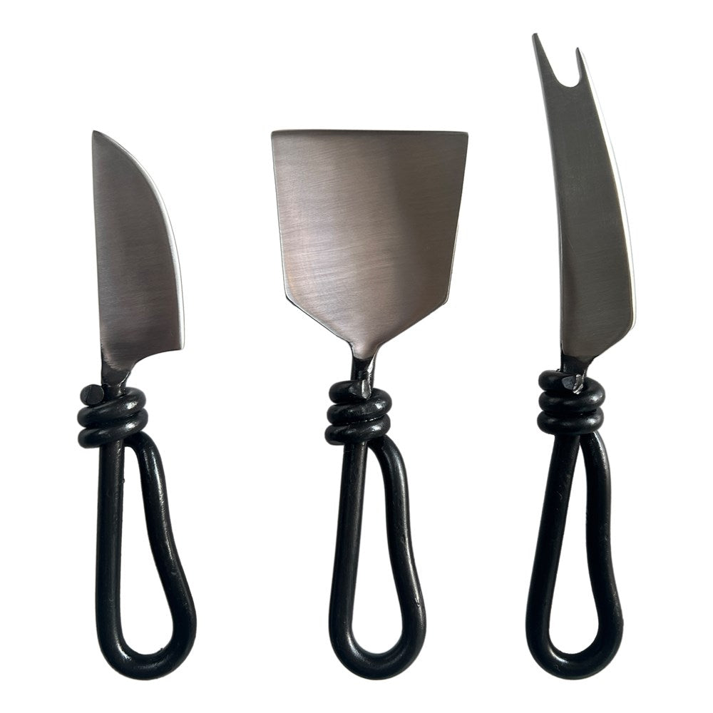 LOOP HANDLE CHEESE KNIFE SET OF 3