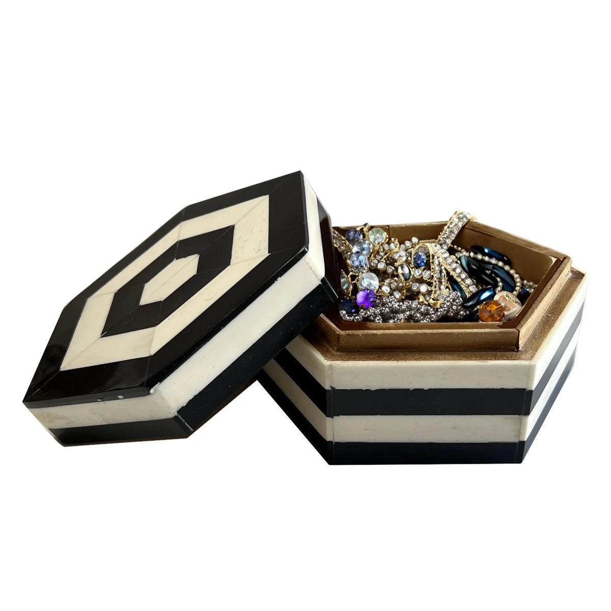 Ornament - BLACK AND WHITE BOX 15x15x7CM