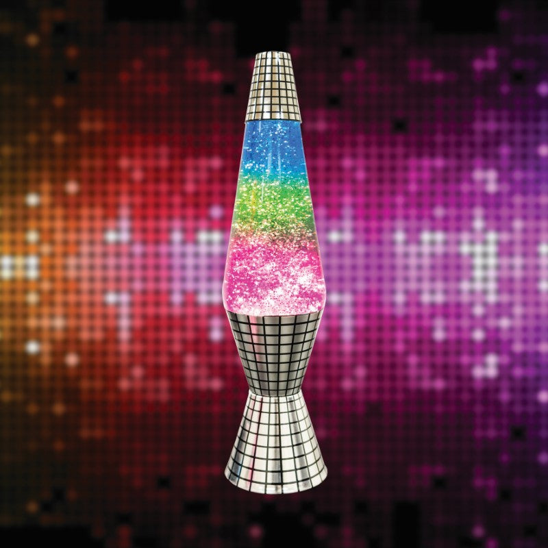Glitter Lamp - Disco Mirror Diamond (9.2 x 9.2 x 36cm)