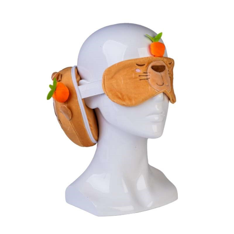 Travel Mask & Pillow - Smoosho's Pals Capybara