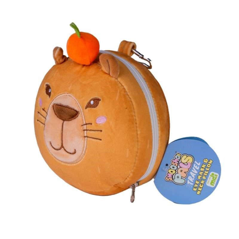 Travel Mask & Pillow - Smoosho's Pals Capybara