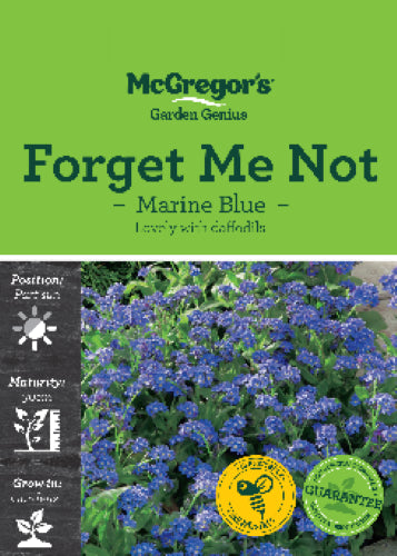 McGregor's Forgetmenot Ultra Marine Blue Flower Seed Packet