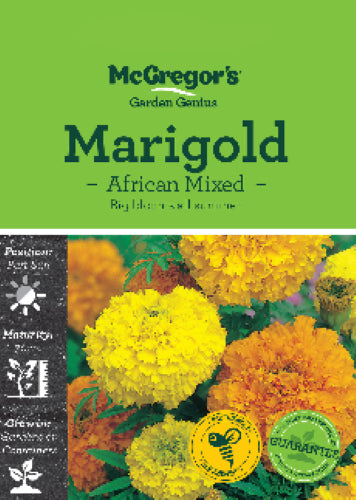 McGregor's Marigold African Mixed Flower Seed Packet