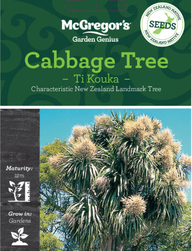 McGregor's Cabbage Tree N.Z. Native Seed Packet