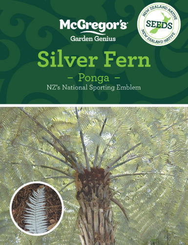 McGregor's Ponga Silver Fern N.Z. Native Seed Packet
