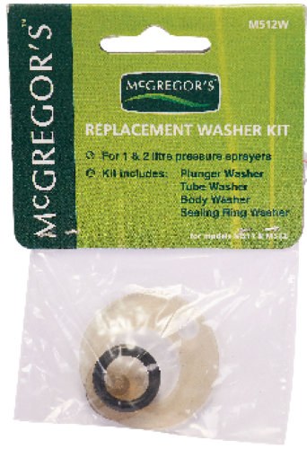 McGregor's 1 and 2L Washer Sets for Pressure Sprayer