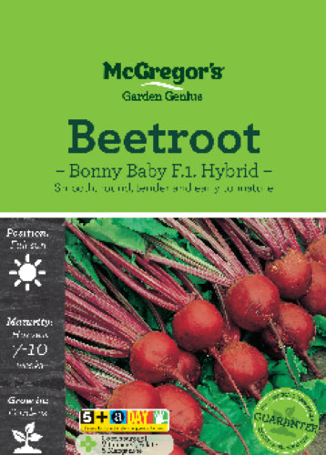 McGregor's Beetroot Bonny Baby F1 Hybrid Vegetable Seed Packet