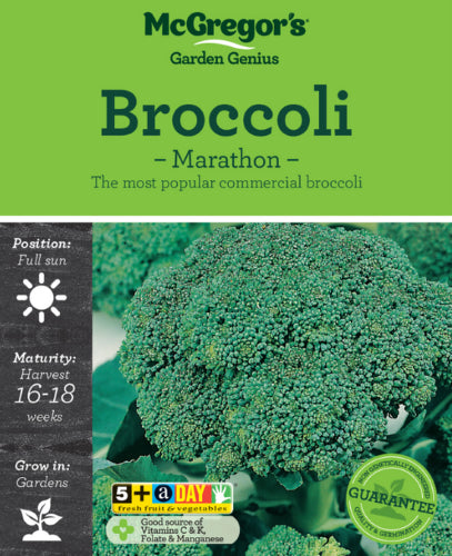 McGregor's Broccoli Marathon Hybrid Vegetable Seed Packet