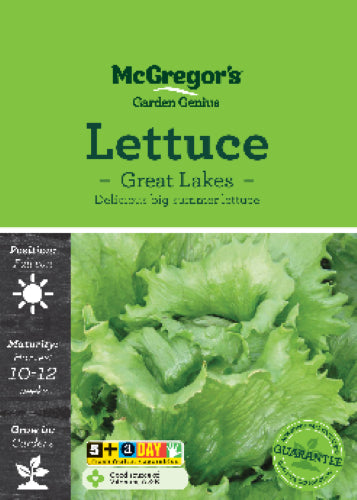 McGregor's Lettuce Great Lakes Vegetable Seed Packet