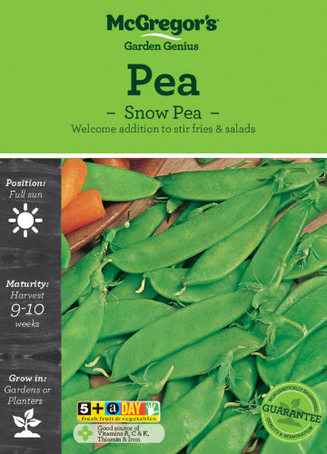 McGregor's Snow Pea Vegetable Seed Packet
