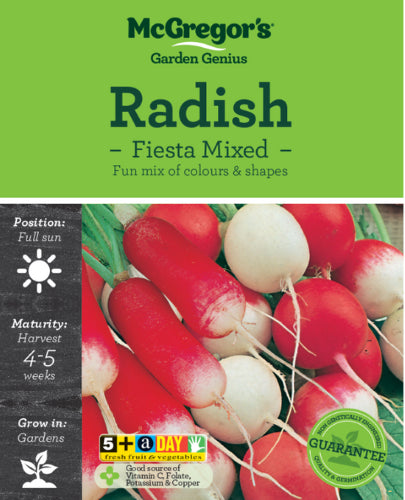 McGregor's Radish Mixed Varieties Vegetable Seed Packet