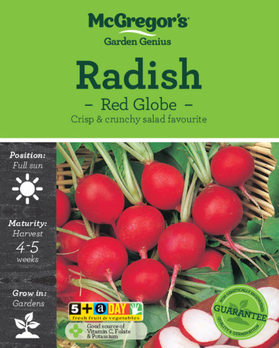 McGregor's Radish Red Globe Vegetable Seed Packet