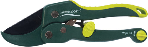 McGregors 200mm Ratchet Curved Anvil Secateurs