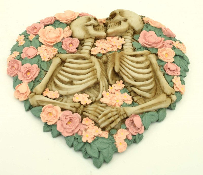 Incense Holders - Skeletons Kissing (14.5 x 2 x 14cm)
