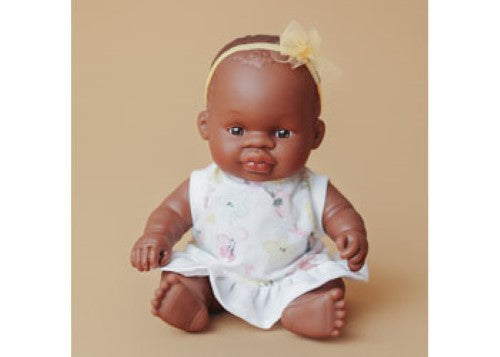 Miniland -My Friends & Me African Girl Baby Doll 21Cm