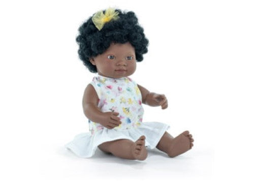 Miniland -Mf&E Baby Doll African Girl 38Cm