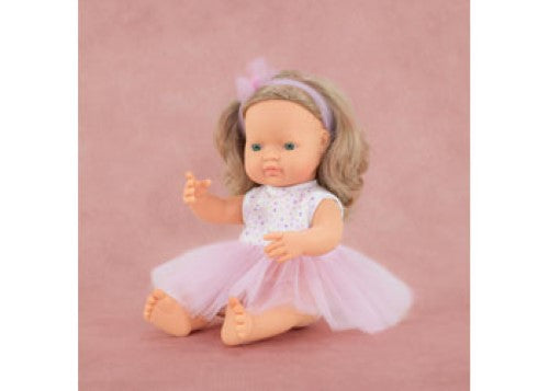 Miniland -My Friends & Me Baby Doll Blonde Girl 38Cm