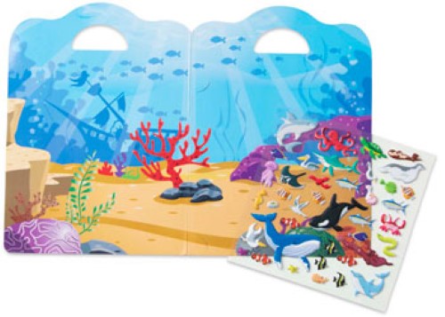 Melissa & Doug - Reusable Puffy Sticker Play Set - Ocean