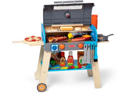 Melissa & Doug - Deluxe Grill & Pizza Oven Play Set
