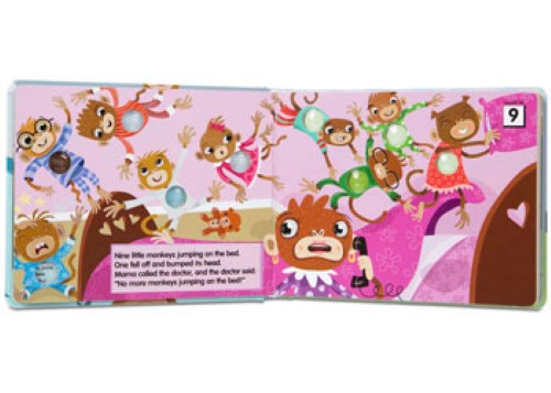 Melissa & Doug - Poke-A-Dot - 10 Little Monkeys Book