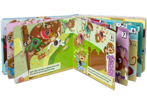 Melissa & Doug - Poke-A-Dot - 10 Little Monkeys Book