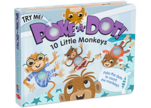 Melissa & Doug - Poke-A-Dot - 10 Little Monkeys Book