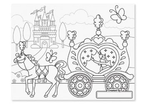 Melissa & Doug - Jumbo Colouring Pad - Princess & Fairy