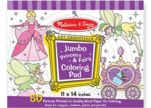 Melissa & Doug - Jumbo Colouring Pad - Princess & Fairy