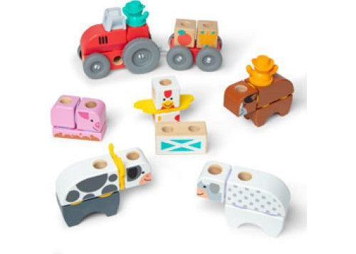 Melissa & Doug - Blockables Farm Play Set