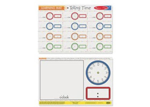 Melissa & Doug - Telling Time Write-A-Mat Bundle of 6