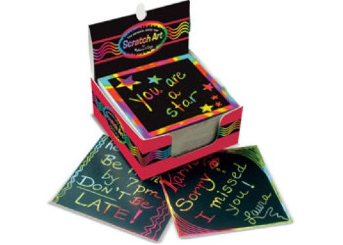 Melissa & Doug - Scratch Art Rainbow Mini Notes Box