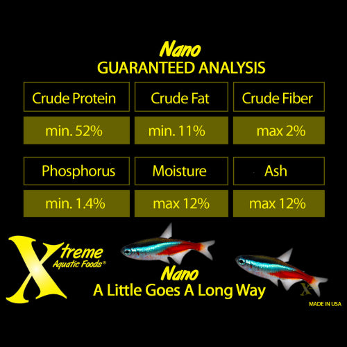 Aquatic Food Xtreme Nano 0.5mm Pellet 70g