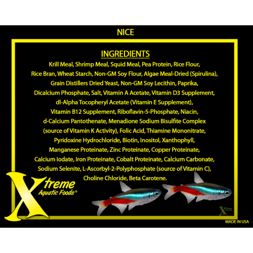 Aquatic Food Xtreme NICE - 1.5mm Colour Enhancer Pellet 140g