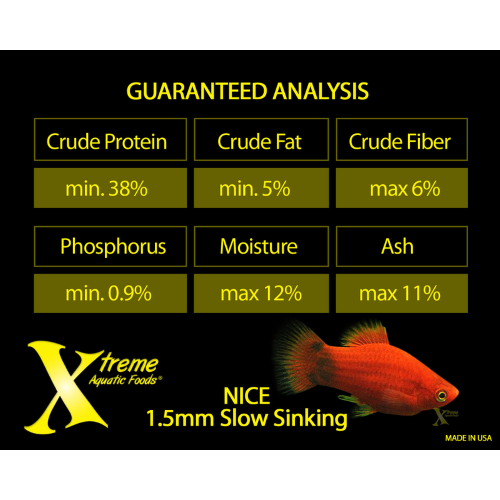 Aquatic Food Xtreme NICE - 1.5mm Colour Enhancer Pellet 140g