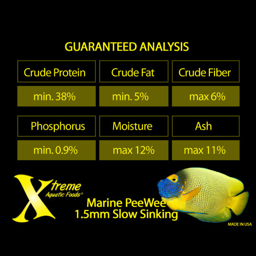 Aquatic Food Xtreme Marine Peewee 1.5mm Pellet 141g