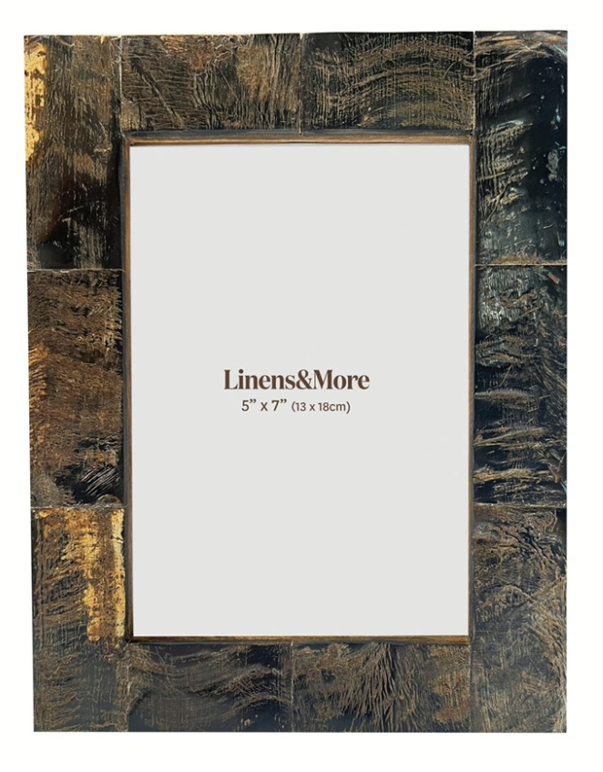 Photo Frame - SHADES OF EARTH GENUINE HORN FRAME 4x6"