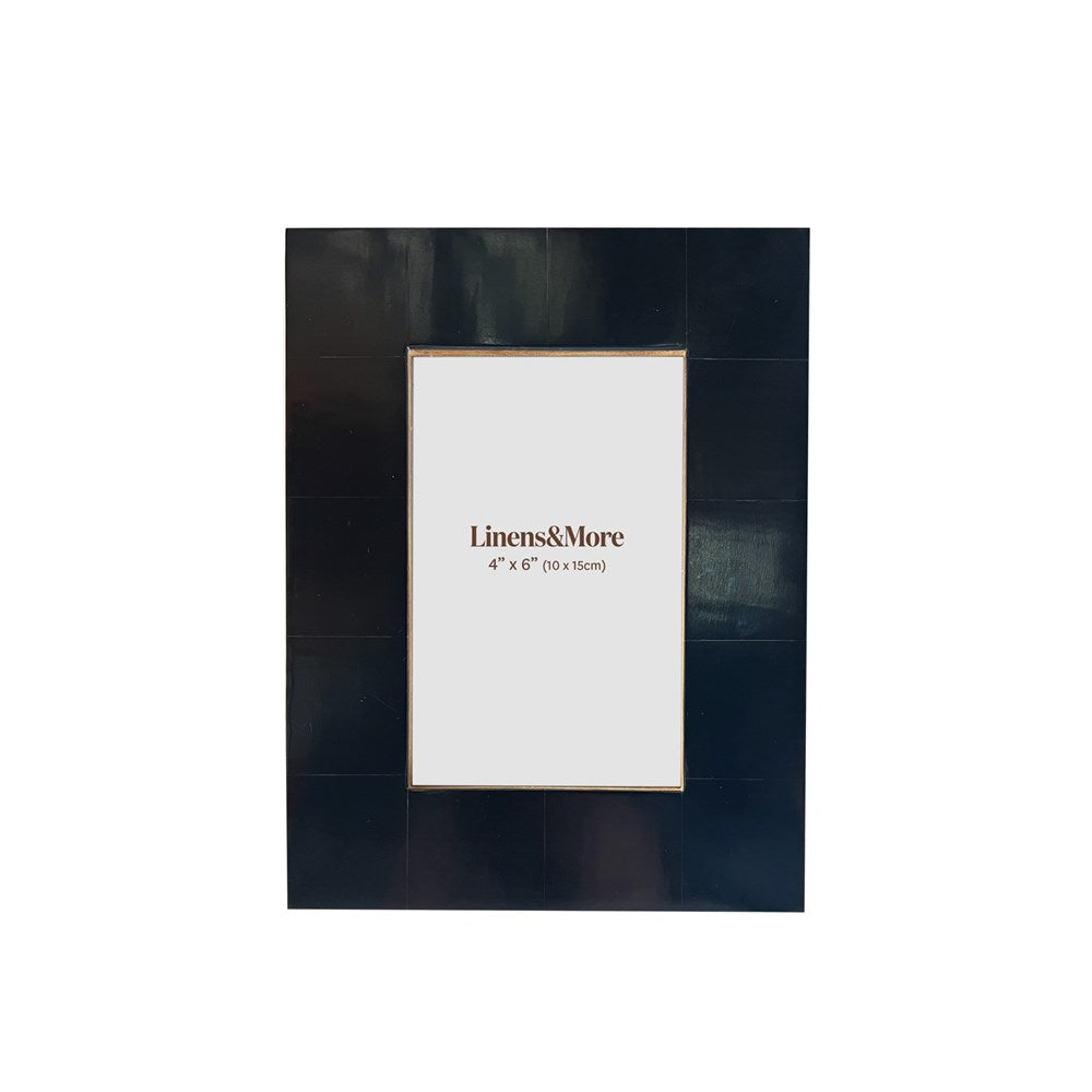 Photo Frame - BLACK RESIN FRAME 4x6"