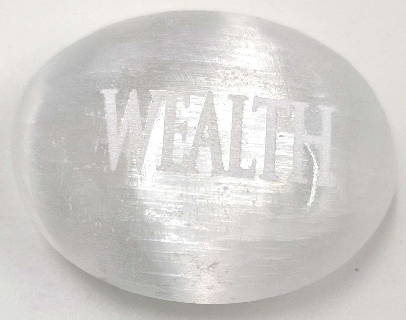 Palm Stone - Selenite Wishing (Set of 50 Assorted)