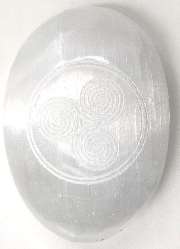Palm Stone - Selenite Wicca (Set of 50)
