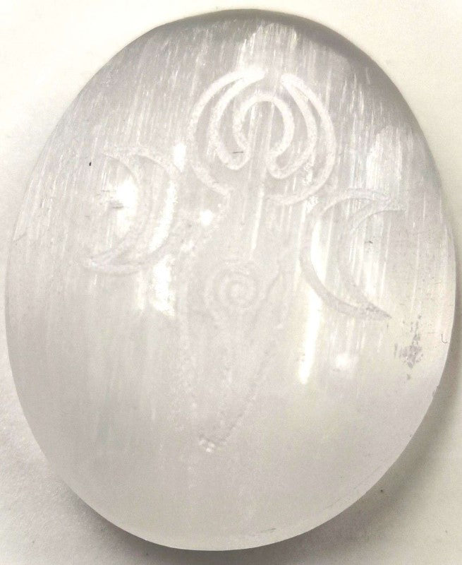 Palm Stone - Selenite Wicca (Set of 50)
