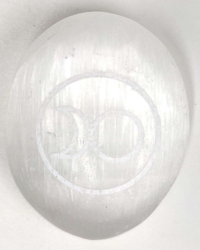 Palm Stone - Selenite Wicca (Set of 50)