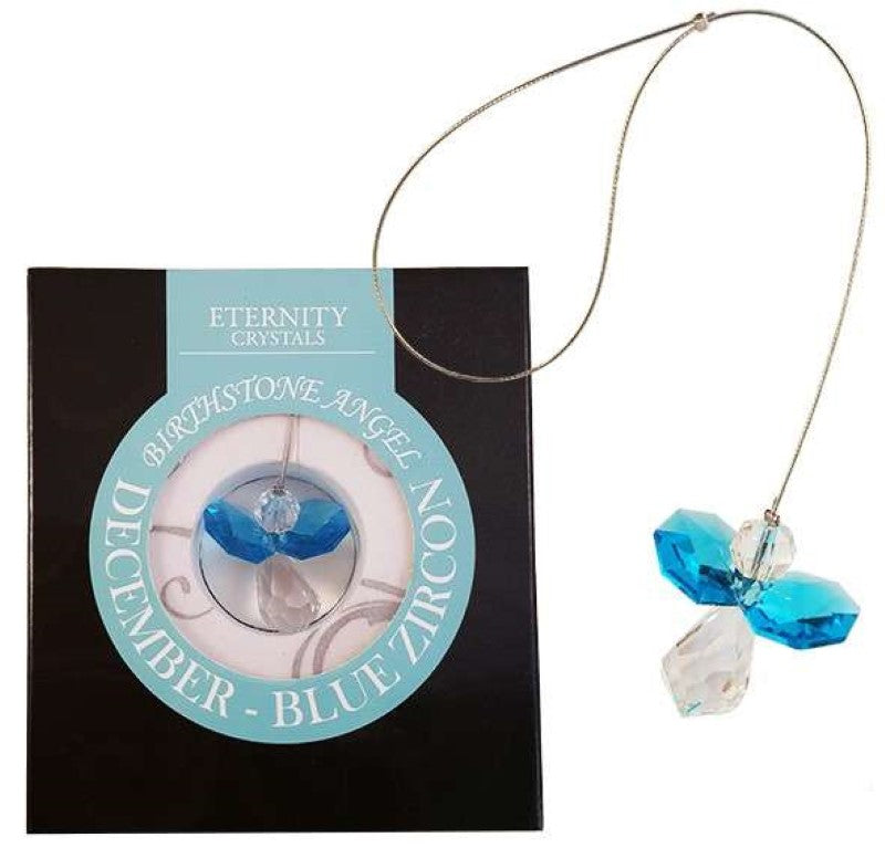 Birthstone Suncatcher - Eternity Crystals Dec 10.2 x 7 x 1.6cm (Set of 2)
