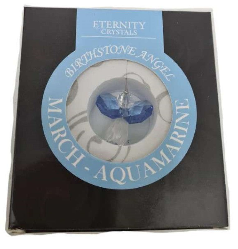 Birthstone Suncatcher - Eternity Crystals Mar 10.2 x 7 x 1.6cm (Set of 2)