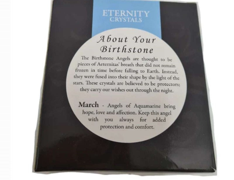 Birthstone Suncatcher - Eternity Crystals Mar 10.2 x 7 x 1.6cm (Set of 2)