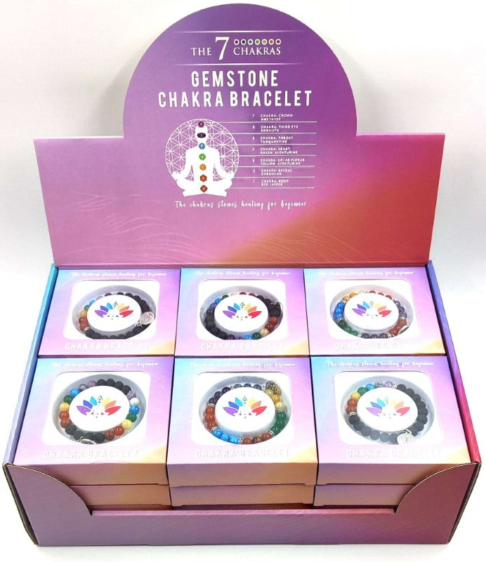 Bracelets Set - Gemstone Chakra (Set of 24)