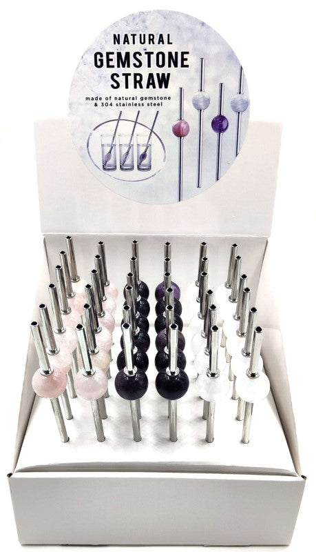 Straw - Natural Gemstone (Set of 36 Assorted)